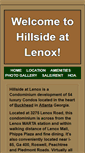 Mobile Screenshot of hillsideatlenox.com