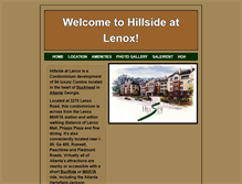 Tablet Screenshot of hillsideatlenox.com